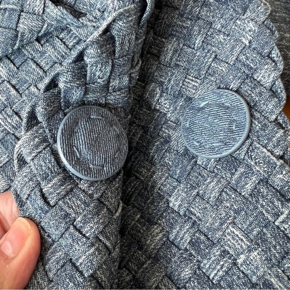 LARGE WOVEN TOTE BAG W MATCHING COSMETIC CASE ORGANIZER VERSATILE MODERN CHIC - Picture 4 of 11